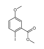 2-碘-5-甲氧基苯甲酸甲酯结构式