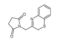 1-(2H-1,4-benzothiazin-3-ylmethyl)pyrrolidine-2,5-dione结构式