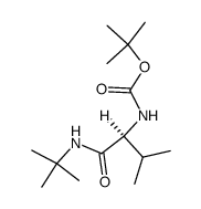 (S)-tert-butyl 1-(tert-butylamino)-3-methyl-1-oxobutan-2-ylcarbamate结构式
