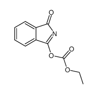 carbonic acid ethyl ester-(3-oxo-3H-isoindol-1-yl ester)结构式