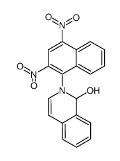 2-(2,4-dinitro-[1]naphthyl)-1,2-dihydro-isoquinolin-1-ol结构式
