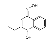 (NE)-N-(2-ethyl-1-hydroxyquinolin-4-ylidene)hydroxylamine Structure