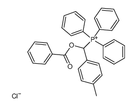 ((Benzoyloxy)(4-methylphenyl)methyl)triphenylphosphonium-chlorid结构式