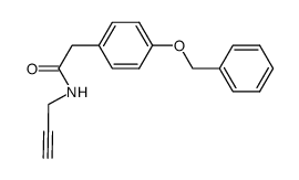 2-(4-(Benzyloxy)phenyl)-N-(prop-2-ynyl)acetamide结构式
