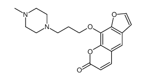 9-[3-(4-methylpiperazin-1-yl)propoxy]furo[3,2-g]chromen-7-one结构式