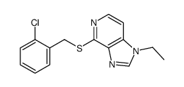 4-[(2-chlorophenyl)methylsulfanyl]-1-ethylimidazo[4,5-c]pyridine结构式
