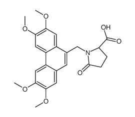 (2S)-5-oxo-1-[(2,3,6,7-tetramethoxyphenanthren-9-yl)methyl]pyrrolidine-2-carboxylic acid结构式