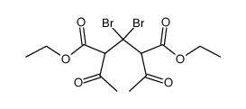 2,4-diacetyl-3,3-dibromo-glutaric acid diethyl ester结构式