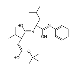 N-Boc-L-缬氨酰-L-亮氨酰苯胺结构式