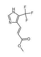 (E)-Methyl 4-(trifluoromethyl) urocanate结构式