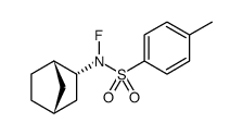 Benzenesulfonamide, N-(1R,2S,4S)-bicyclo[2.2.1]hept-2-yl-N-fluoro-4-methyl-, rel结构式