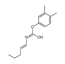 (3,4-dimethylphenyl) N-pent-1-enylcarbamate Structure