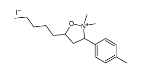 2,2-dimethyl-3-(4-methylphenyl)-5-pentyl-1,2-oxazolidin-2-ium,iodide结构式