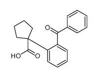 1-(2-benzoylphenyl)cyclopentane-1-carboxylic acid Structure