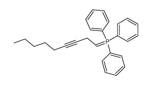 Non-3-ynylidene-triphenyl-λ5-phosphane Structure