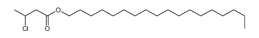 octadecyl 3-chlorobutanoate Structure