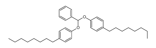1-octyl-4-[(4-octylphenoxy)-phenylmethoxy]benzene结构式