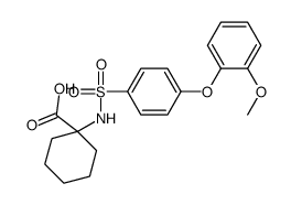 1-(([4-(2-METHOXYPHENOXY)PHENYL]SULFONYL)AMINO)CYCLOHEXANECARBOXYLIC ACID Structure