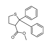 methyl 2,2-diphenylthiolane-3-carboxylate结构式