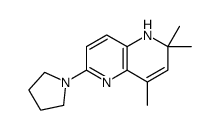 2,2,4-trimethyl-6-pyrrolidin-1-yl-1H-1,5-naphthyridine结构式