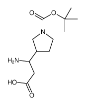 3-Amino-3-(1-Boc-3-pyrrolidyl)propanoic Acid Structure