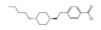 4-[2-(4-Pentyl-cyclohexyl)-ethyl]-benzoyl chloride Structure