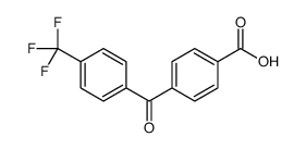 4-[4-(trifluoromethyl)benzoyl]benzoic acid Structure