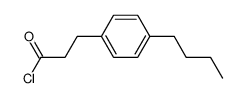 3-(4-Butyl-phenyl)-propionyl chloride结构式