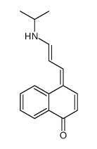 4-[3-(propan-2-ylamino)prop-2-enylidene]naphthalen-1-one结构式