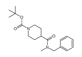 tert-butyl 4-(benzyl(methyl)carbamoyl)piperidine-1-carboxylate Structure