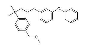 1-(methoxymethyl)-4-[2-methyl-5-(3-phenoxyphenyl)pentan-2-yl]benzene Structure