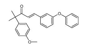 4-(4-methoxyphenyl)-4-methyl-1-(3-phenoxyphenyl)pent-1-en-3-one结构式