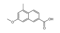 7-methoxy-5-methylnaphthalene-2-carboxylic acid Structure