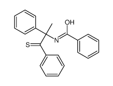 N-(1,2-diphenyl-1-sulfanylidenepropan-2-yl)benzamide结构式