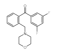 3',5'-DIFLUORO-2-MORPHOLINOMETHYL BENZOPHENONE structure