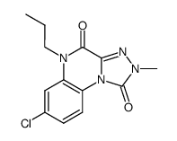 7-Chloro-2-methyl-5-propyl-2H,5H-[1,2,4]triazolo[4,3-a]quinoxaline-1,4-dione结构式