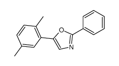 5-(2,5-dimethylphenyl)-2-phenyl-1,3-oxazole Structure