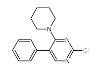 2-Chloro-5-phenyl-4-(piperidin-1-yl)pyrimidine structure