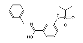 N-benzyl-3-(propan-2-ylsulfonylamino)benzamide Structure