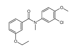 N-(3-chloro-4-methoxyphenyl)-3-ethoxy-N-methylbenzamide结构式