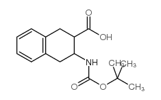 3-((tert-Butoxycarbonyl)amino)-1,2,3,4-tetrahydronaphthalene-2-carboxylic acid Structure
