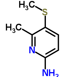 6-Methyl-5-(methylsulfanyl)-2-pyridinamine Structure