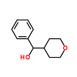 (αS)-Tetrahydro-α-phenyl-2H-pyran-4-methanol structure