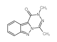 [1,2,4]Triazino[4,5-b]indazol-1(2H)-one, 2,4-dimethyl- Structure
