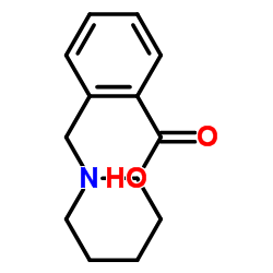 2-(1-Piperidinylmethyl)benzoic acid Structure