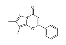 2,3-dimethyl-5-phenylpyrazolo[5,1-b][1,3]oxazin-7-one结构式