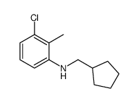 3-chloro-N-(cyclopentylmethyl)-2-methylaniline Structure