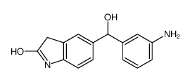 5-[(3-aminophenyl)-hydroxymethyl]-1,3-dihydroindol-2-one Structure