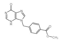 Benzoic acid,4-[(1,6-dihydro-6-oxo-9H-purin-9-yl)methyl]-, methyl ester结构式
