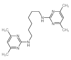 N,N-bis(4,6-dimethylpyrimidin-2-yl)hexane-1,6-diamine结构式
